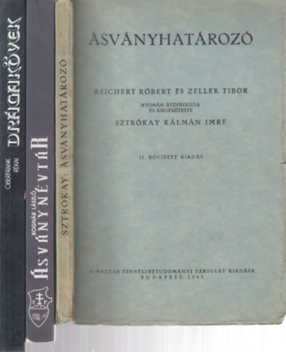 Sztrkay Klmn Imre, Oberfrank Ferenc dr-Rkai Jen Bognr Lszl - 3 db. svnyos knyv (svnynvtr + svnyhatroz + Drgakvek)