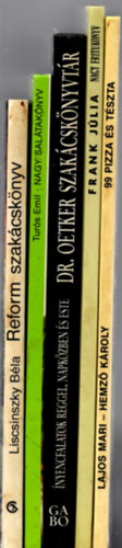 Lajos Mari- Hemző Károly, Turós Emil, Liscsinszky Béla Frank Júlia - 5 db Szakácskönyv: Reform szakácskönyv + Nagy salátakönyv + Dr. Oetker szakácskönyvtár - Ínyencfalatok reggel, napközben és este + 99 pizza és tészta + Nagy fritukönyv