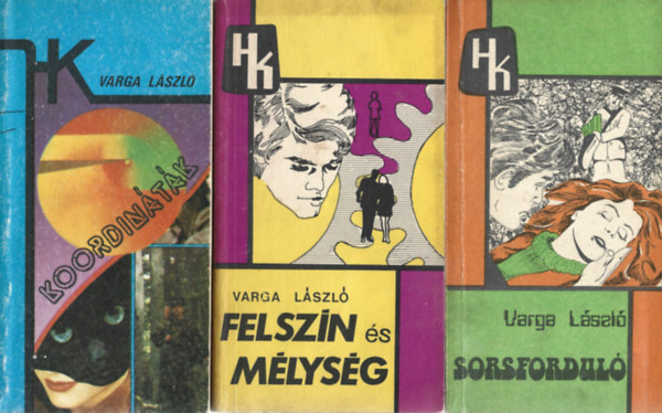 Varga László - 3 db könyv, Koordináták, Felszín és mélység, Sorsforduló