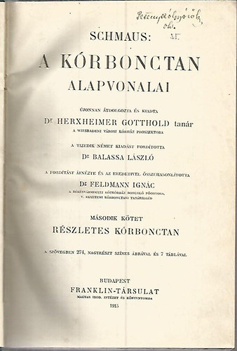 Schmaus - A k�rbonctan alapvonalai II.