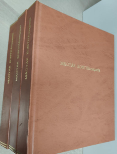 Magyar Konyha Gasztron�miai magazin 2,3,4,5,6,7,8,9,10. teljes �vfolyam + 11/2. �s 15/4.sz�m (3 k�tetben egybek�tve)