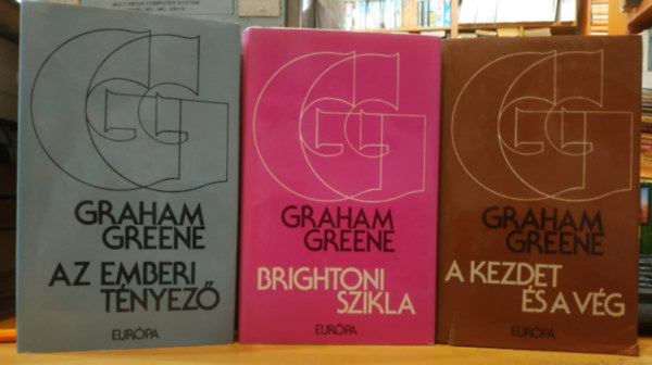 Graham Greene - 3 db Graham Greene: Az emberi tényező + Brightoni szikla + A kezdet és a vég