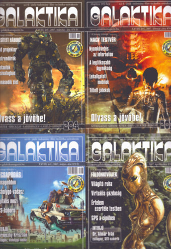 Burger Istvn  (fszerk.) - Galaktika XXVIII. vfolyam 2007/2., 3., 4., 5., 6., 7., 8., 9., 10. szmok (9 db)