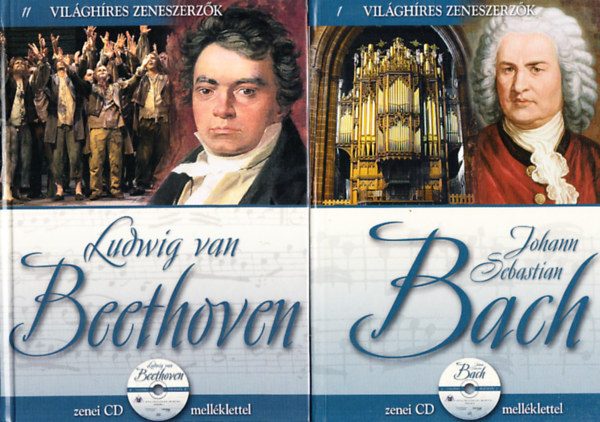 Vilghres zeneszerzk 2 db. (Johann Sebastian Bach + Ludwig van Beethoven) (CD-mellklettel)