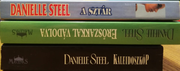 3 db Danielle Steel könyv (A sztár, Erőszakkal vádolva, Kaleidoszkóp)