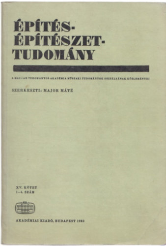 Major Mt  (szerk.) - pts- ptszettudomny XV./1-4. szm (1983)