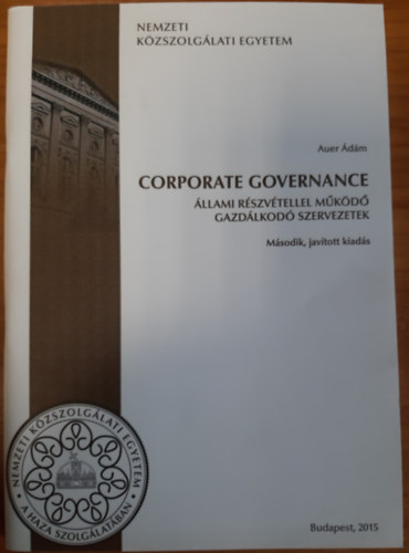 Auer dm - Corporate Governance - llami rszvtellel mkd gazdlkod szervezetek