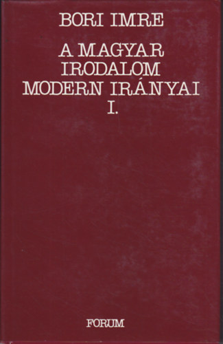 Bori Imre - A magyar irodalom modern irányai I-II.