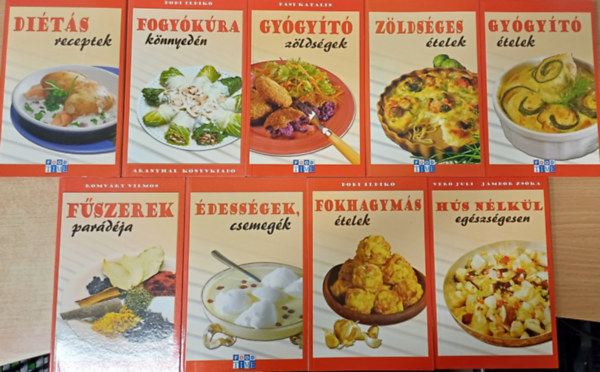 Dobi Ildik, Zsolnai Margit, T. Pusks Ildik, Fsi Katalin, Ver Juli Jmbor Zska-Ver Juli - 9 db Aranyhal Knyvkiad/Food Time receptknyv