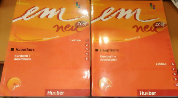 Susanne Schwalb Michaela Perlmann-Balme - 2 db nyelvk�nyv: Em Neu 2008 - B2 - Abschlusskurs (Kursbuch + Arbeitsbuch) - Lektion 1-5 + 6-10)
