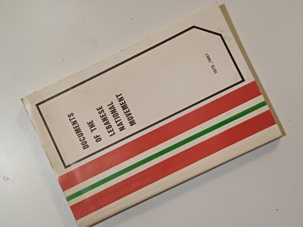 T�bb szerz� - Documents of the Lebanese National Movement