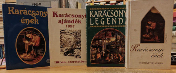 Dr. Urbn Lszl, Borbs Mria, D. Szab Mria  (szerk.) Mr va (szerk.) - 4 db Merry Christmas: Karcsonyi nek (Borbs) + Karcsonyi nek (D. Szab) + Karcsonyi ajndk 1997 + Karcsonyi legenda