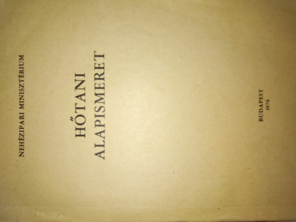 Kovts Imre (sszell.) - Htani alapismeret - Oktatsi jegyzete