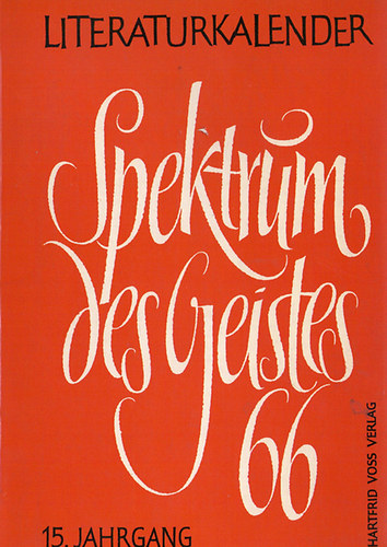 Spektrum des Geistes - Literaturkalender