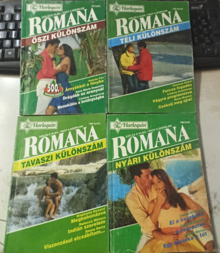 Lindsay Armstrong, Emma Darcy, Sandra Marton, Több szerző Vanessa Grant - 4db Romana különszám