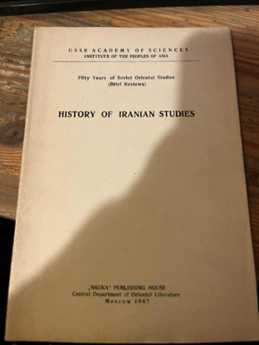 History of iranian studies