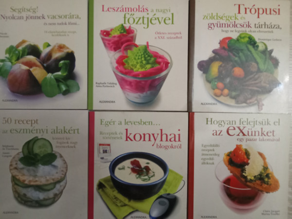 Beauregard-Bergs - 6 db. receptes knyv: 50 recept az eszmnyi alakrt + Hogyan felejtsk el az exnket ... + Trpusi gymlcsk s zldsgek trhza + Segtsg! Nyolcan jnnek vacsorra + Leszmols a nagyi fsztjvel + Egr a levesben... Recept