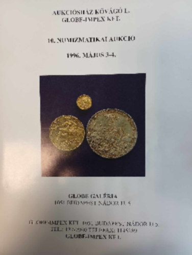 10. Numizmatikai aukci 1996. mjus 3-4.