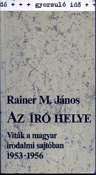 Rainer M. János - Az író helye