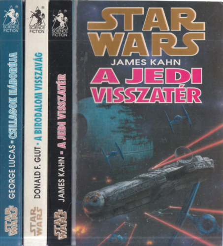George Lucas - 3 db. Star Wars (Csillagok hborja + A birodalom visszavg + A jedi visszatr)