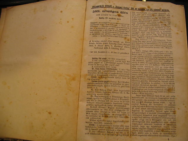 Orszggylsi rtest 1915.nov.30 - 1916.febr.25 egybektve. (Az 589-631.orszgos lsek+ a Frendihz lseinek anyaga. A Budapesti Kzlny mellkletei.
