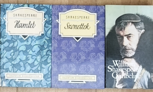 William Shakespeare - 3db William Shakespeare k�tet - Cymbeline, Szonettek, Hamlet