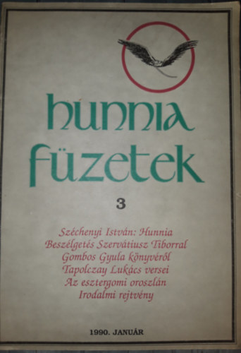 Hunnia Fzetek 3. 1990 janur