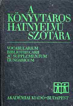 A.-Pipacs Z.  Tompson (szerk.) - A knyvtros hatnyelv sztra