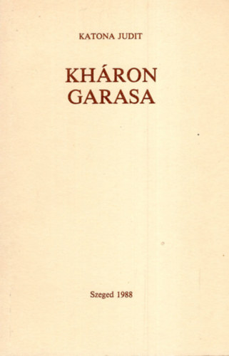 Katona Judit - Kh�ron garasa