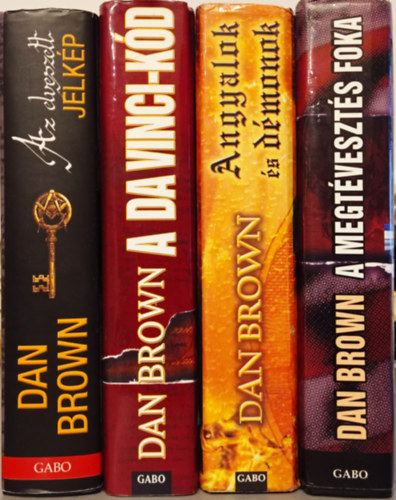 Dan Brown - 4 DB DAN BROWN K�NYV: AZ ELVESZETT JELK�P+A DA VINCI-K�D+ANGYALOK �S D�MONOK+A MEGT�VESZT�S FOKA