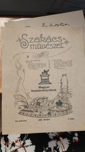 Szakácsművészet VII. évfolyam 8. szám 1929. október - Magyar szakácsfolyóirat