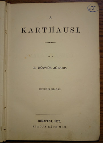 B. Etvs Jzsef - A Karthausi