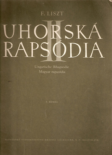 Ferenc Liszt - II. Uhorsk� Raps�dia (Ungarische Rhapsodie - magyar rapsz�dia)