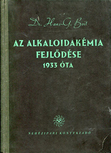 Az alkaloidakmia fejldse 1933 ta