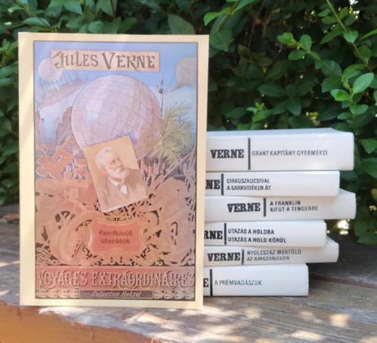 Verne Gyula - 7 db-os KNYVMENT AJNLAT, Verne mvek: A prmvadszok+Nyolcszz mrfld az Amazonason+Utazs a Holdba/Utazs a Hold krl+A Franklin kifut a tengerre+Cirkuszkocsival a sarkvidken t+Grant kapitny gyermekei+Rendkvli utazsok