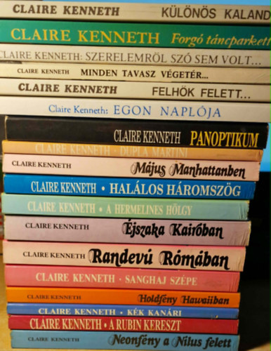 Claire Kenneth - 18db Claire Kenneth könyvek.