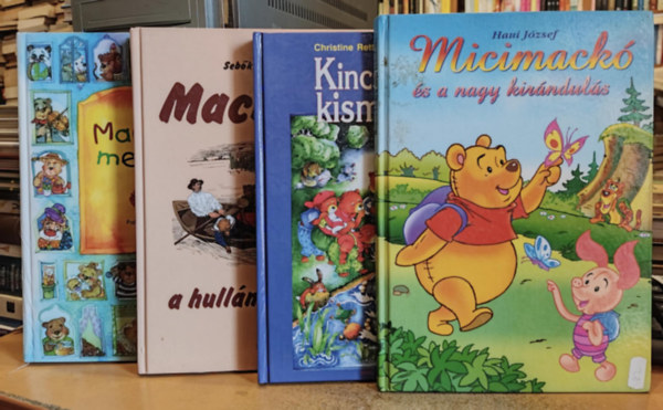 Haui Jzsef, Christine Rettl, Marion Krtschmer  Sebk Zsigmond (illus.), D. Szab Mria, Faltisz Alexandra (ill.) - 4 db Macks meseknyv: Kincskeres kismackk; Mack r a hullmok htn; Mackmesk; Micimack s a nagy kirnduls