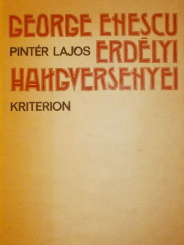 Dr. Pintr Lajos - George Enescu erdlyi hangversenyei