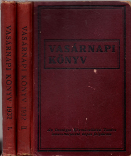 Vasrnapi knyv 1932. I-II.
