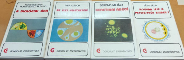 Vgh Bla, Vida Gbor, Ingrid Mletzko, Horst-Gerald Mletzko Berend Mihly - 4 db Gondolatok zsebknyvek: A biolgiai ra + Az let keletkezse + Genetikai bc + Hogyan lesz a petesejtbl ember?
