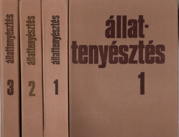 Dr. Horn Artúr (szerk.) - Állattenyésztés 1-3. 1. Általános állattenyésztés, Gazdasági állatok takarmányozása - 2. Szarvasmarhatenyésztés, Juhtenyésztés, Lótenyésztés - 3. Sertéstenyésztés, , Baromfitenyésztés, Nyúl- és Prémesállattenyésztés,