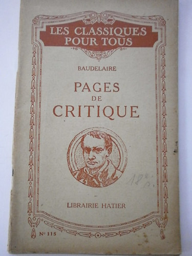 Baudelaire - Pages de critique