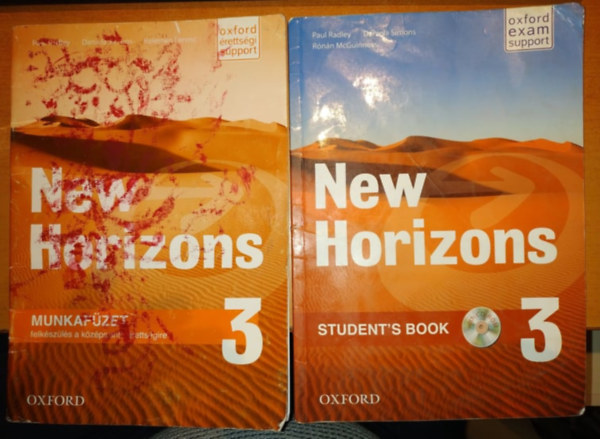 Daniela Simons, Kelemen Ferenc, Rnn McGuiness Paul Radley - New Horizons Munkafzet 3 (Felkszls a kzpszint rettsgire) + New Horizons 3 Student's Book with CD-Rom