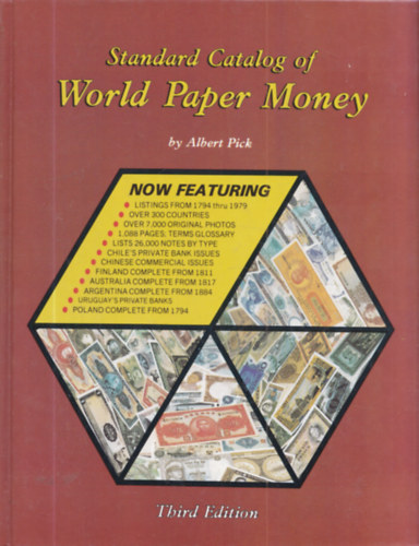Albert Pick - Standard Catalog of World Paper Money
