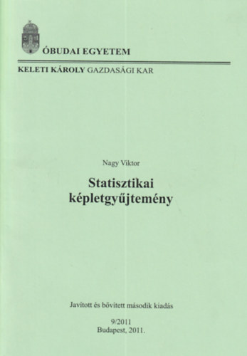Nagy Viktor - Statisztikai képletgyűjtemény