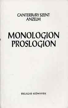 Canterbury Szent Anzelm - Monologion proslogion