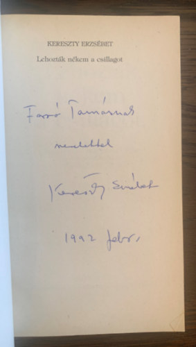 Kereszty Erzsébet - Lehozták nékem a csillagot