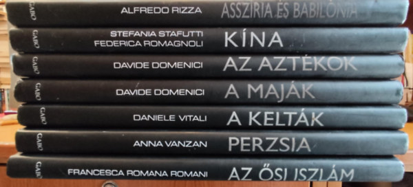Stefania Stafutti, Federica Romagnoli, Davide Domenici, Daniele Vitali, Anna Vanzan, Francesca Romana Romani Alfredo Rizza - 7 db vezredek kincsei: Asszria s Babilnia; Kna; Az aztkok; A majk; A keltk; Perzsia; Az si iszlm