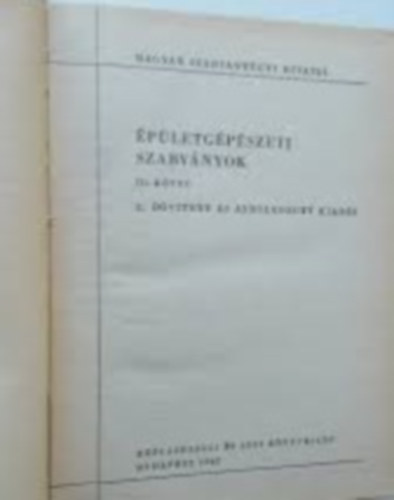 Joós Mihály (szerk.) - Épületgépészeti szabványok III.