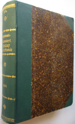 Természettudományi Közlöny, 1901/377-388 füzet és LIX-LXIV pótfüzet